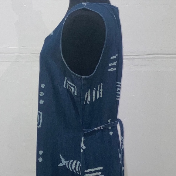 Vintage Denim sea motif maxi dress - Picture 6 of 11
